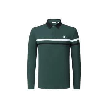 FILA Golf Series Polo Shirt Men's Mountain Wall Green