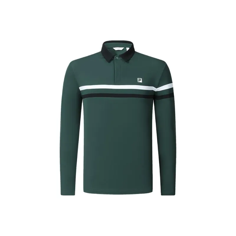FILA Golf Series Polo Shirt Men's Mountain Wall Green-0