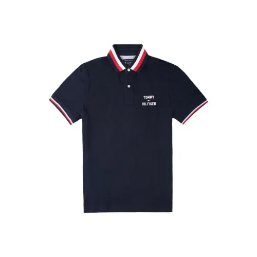 Tommy Hilfiger Polo Shirt Men's Navy Blue