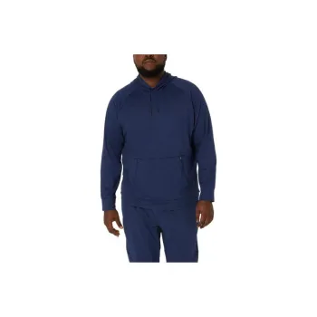 Asics Tech Pull Over Hoodie Sweatshirt Men's Blue