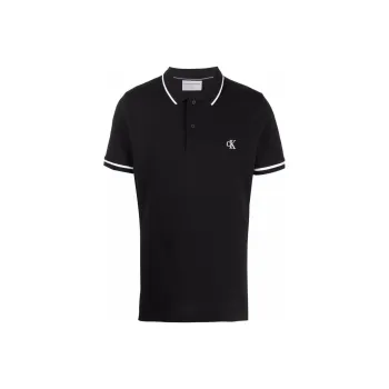 CALVIN KLEIN Polo Shirt Men's Black