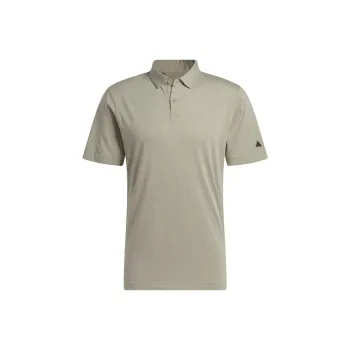 Adidas Polo Shirts Men Pebble Silver Gray