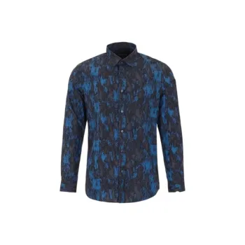 BRAUN BUFFEL Shirts Men Blue
