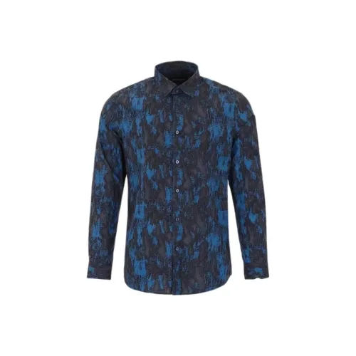BRAUN BUFFEL Shirts Men Blue