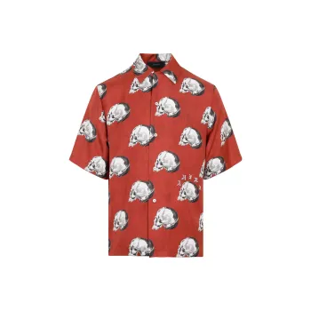 AMIRI All Over Skull Bowling Shirt