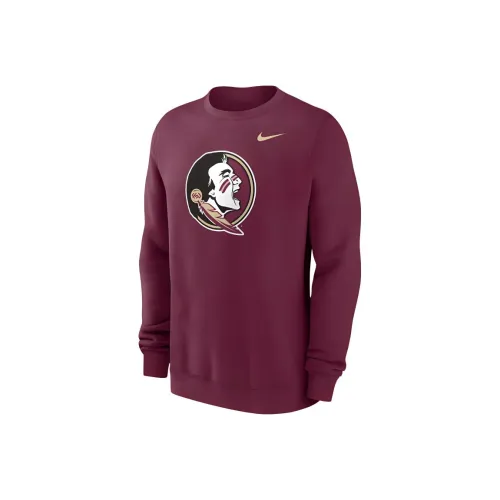 Nike Florida State Seminoles Primelifestyle Evergreen Logo Men's Nike College Pullover Crew