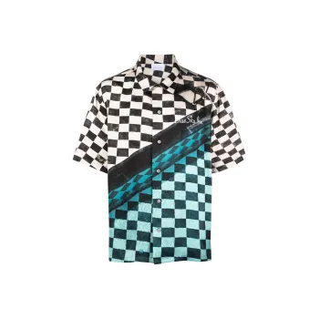 Blue Sky Inn Embroidered logo Checked Shirt