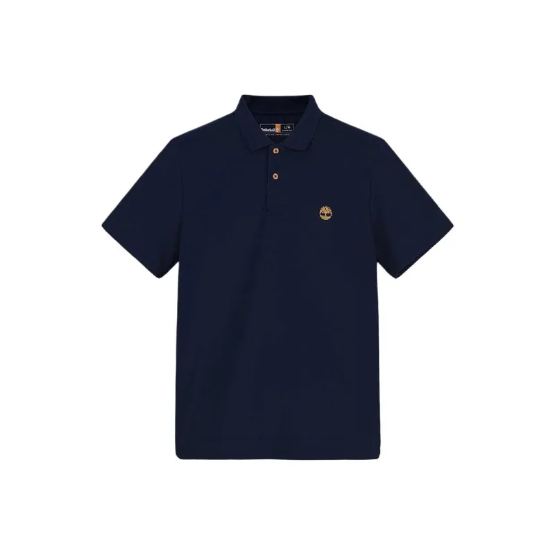 Timberland Polo Shirt Men's Dark Blue Gemstone-0