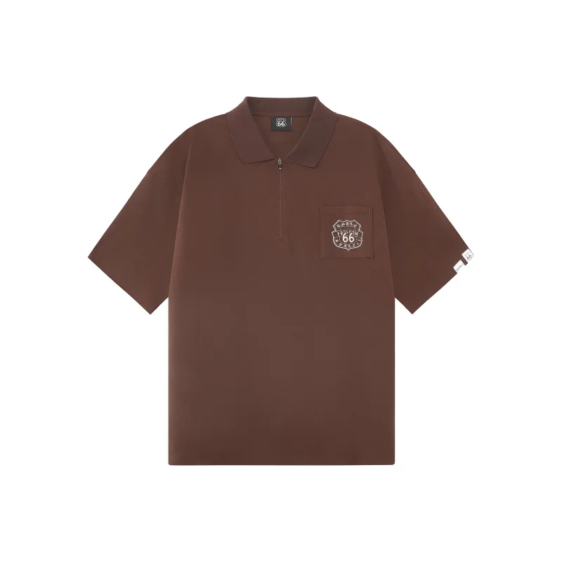 66ROUTE 66 Men's Polo Shirt Unisex-4