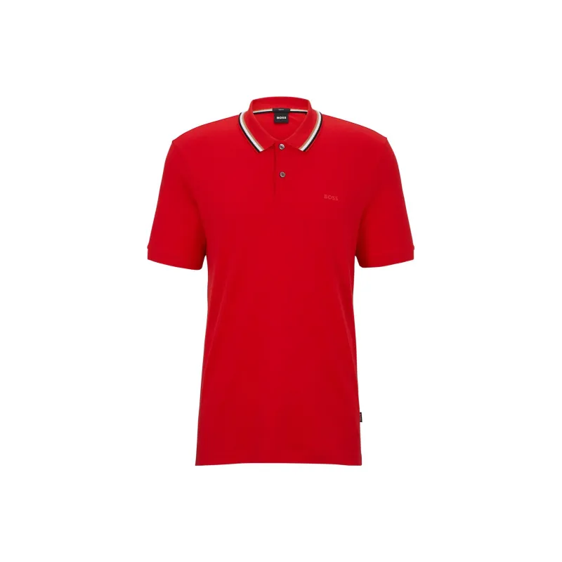 HUGO BOSS Polo Shirts Men Red-0