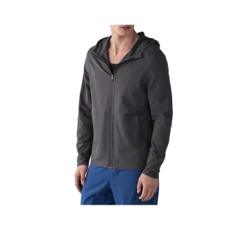 Lululemon Clock Out Sweatshirt Men's Black Gray