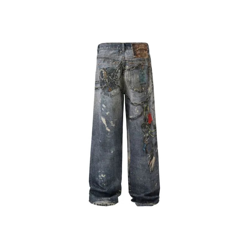 PANDA ADEVIL Jeans Unisex Blue-1