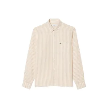 LACOSTE Striped Linen Shirt