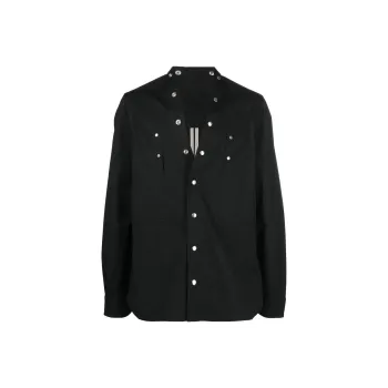 RICK OWENS Charmeuse Larry Fogpocket Shirt