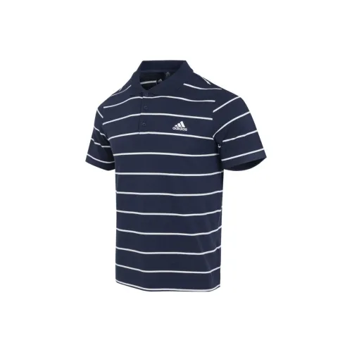 Adidas Polo Shirts Men Navy Blue