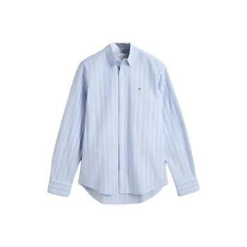 GANT Slim-Fit Striped Stretch Oxford Shirt Shirt Men's Light Blue