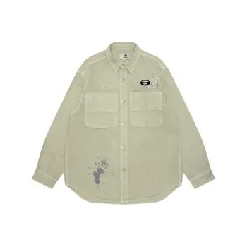 Aape Logo appliqué Cotton Shirt