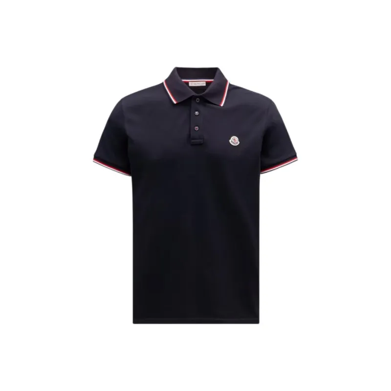 Moncler Logo Patch Short Sleeved Polo Shirt-0