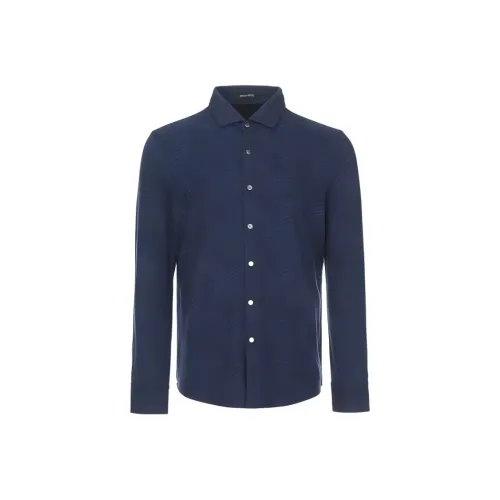 BRAUN BUFFEL Shirt Men's Dark Blue