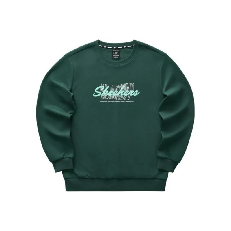 Skechers Sports Life Collection Sweatshirt Unisex Estate Green-3