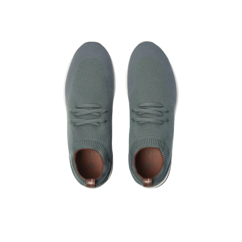 Loro Piana 360 LP Flexy Walk Low Top Casual Shoes Men's Gray Green-3