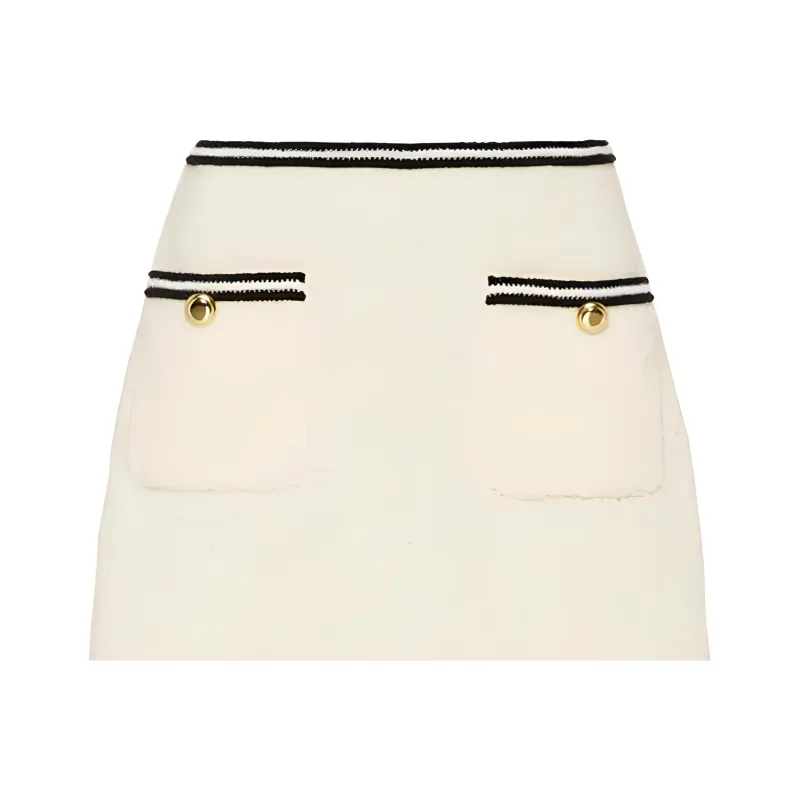 MIU MIU FW22 Casual Short Skirts Women's Ecru-1
