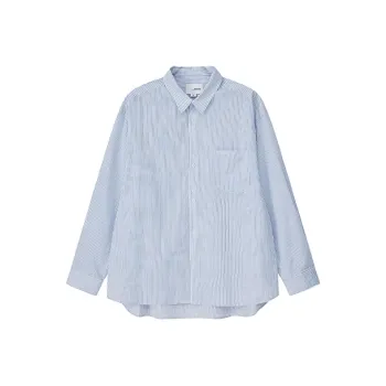 YOSHIYOYI Shirt Unisex Blue White Stripes
