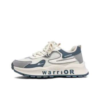 Warrior Slip Resistant Quick Dry Low Top Casual Running Shoes Men's Beige Gray Blue