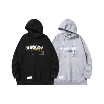XXGOGO Sweatshirts Unisex 2 Pack Black+Gray