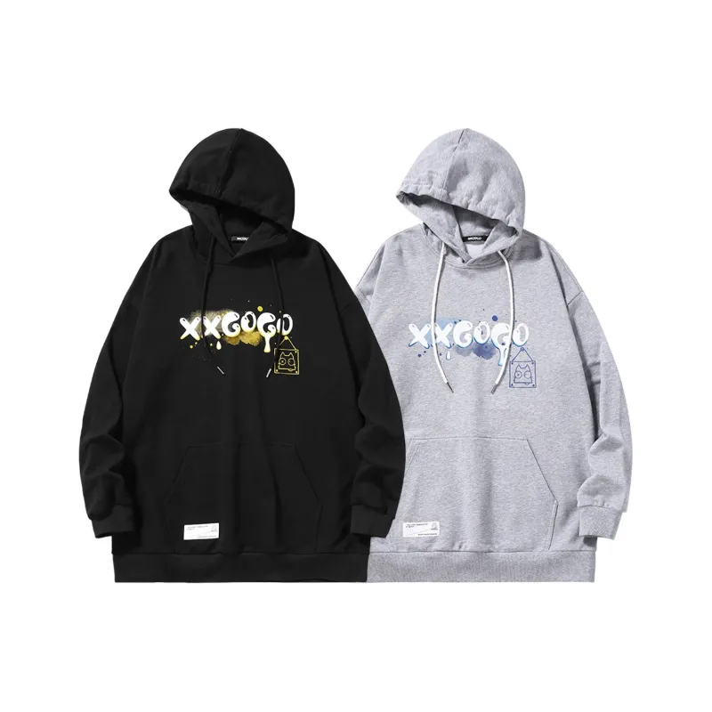 XXGOGO Sweatshirts Unisex 2 Pack Black+Gray-0