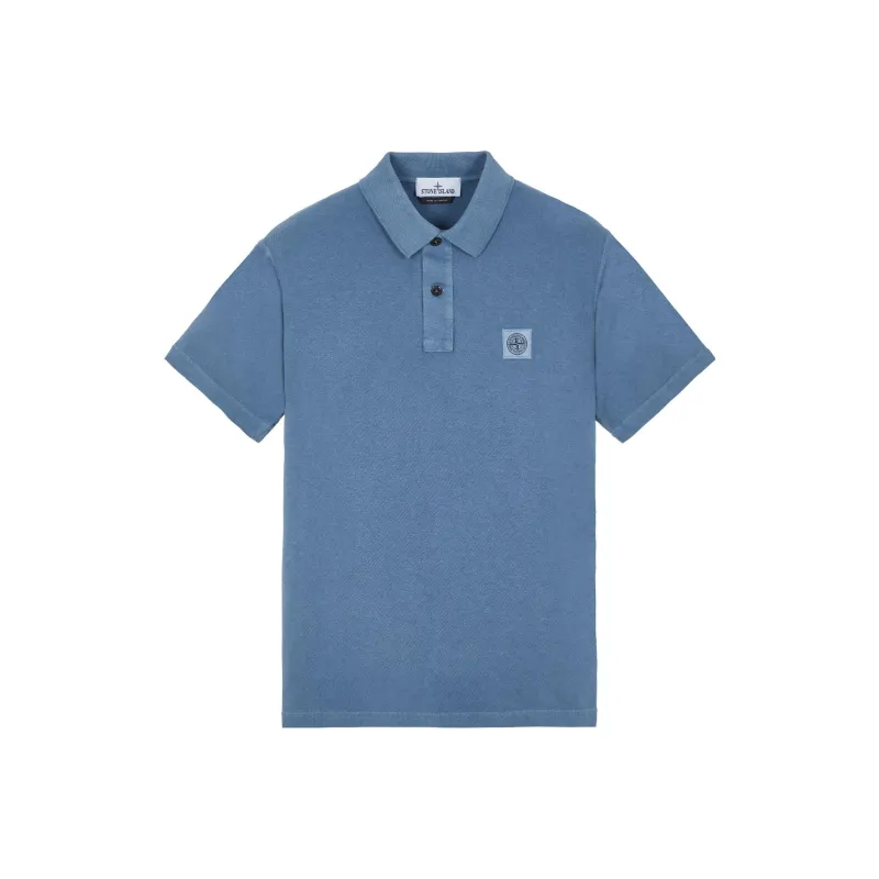 STONE ISLAND Polo Shirts Men Blue-0