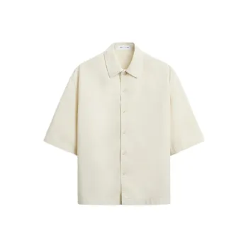 ZARA Shirts Men Frosted White
