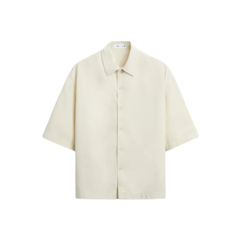 ZARA Shirts Men Frosted White-0
