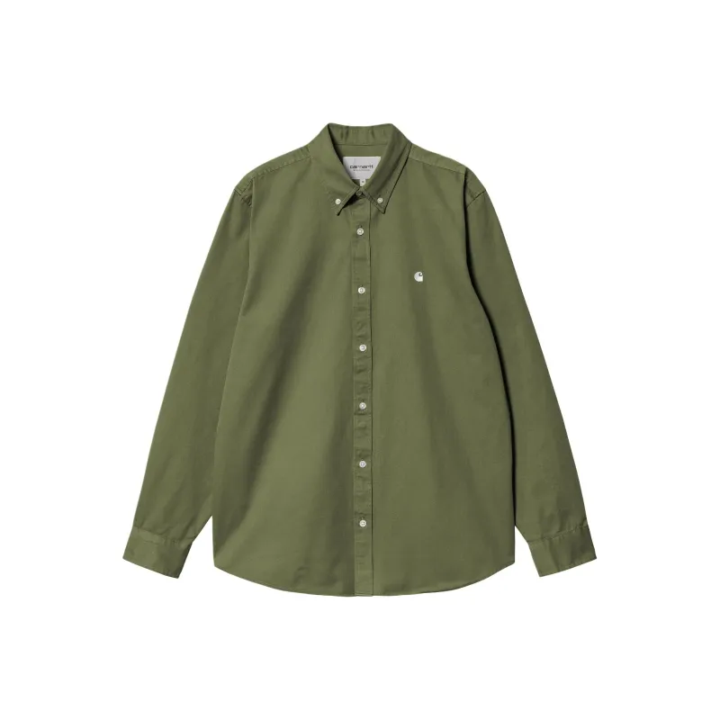 Carhartt WIP SS24 Garment Dyed Collection Madison Shirt Shirt Men's Army Green-0