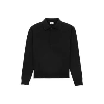 SAINT LAURENT Polo Shirt Men's Black