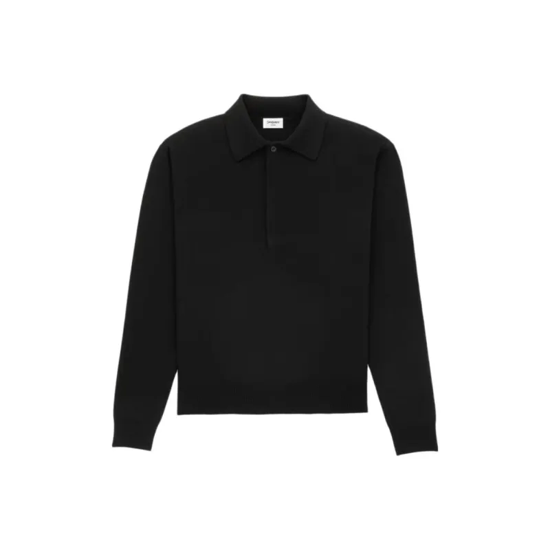 SAINT LAURENT Button Detailed Knitted Polo Shirt-0