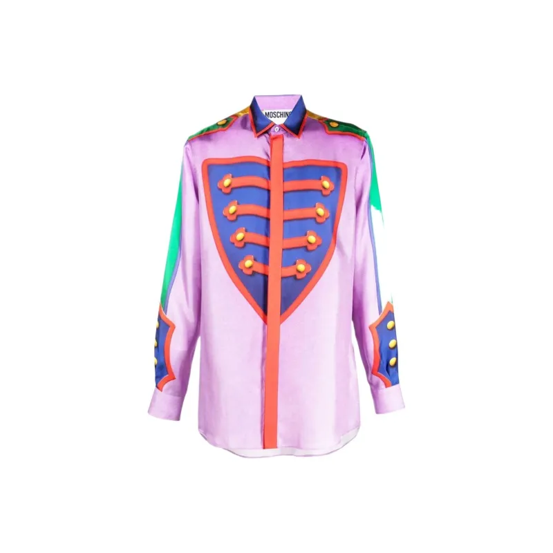 MOSCHINO Shirts Men Purple-0
