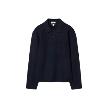 COS Polo Shirts Men Navy Blue