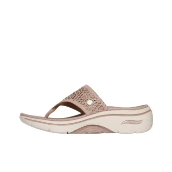 Martha Stewart x Skechers GO Walk Arch Fit 2.0 Quiet Flip Flops Women's Gray