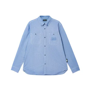 JACK JONES· Long Sleeved Shirt Top Men's Cloth Blue C40