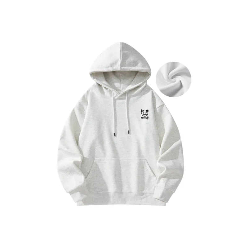 Emoji Hooded Pullover Sweatshirt Unisex-21