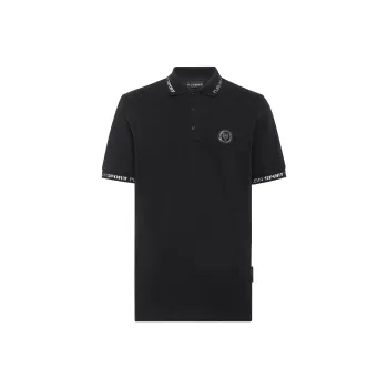 PLEIN SPORT Tiger print Short sleeved Polo Shirt