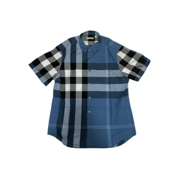 Burberry Shirts Men Blue