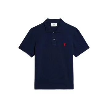 Ami Adc Red Heart Organic Polo