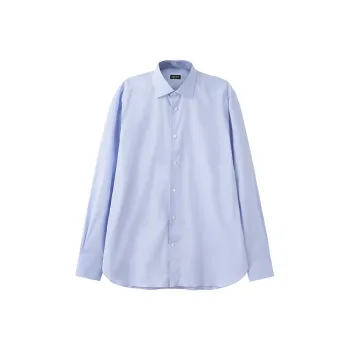 Ermenegildo Zegna Textured Long Sleeved Shirt