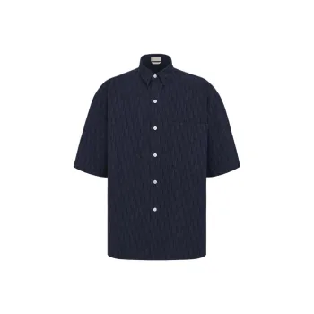 DIOR Quarterly New Products Shirts Men Marine Blue