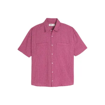 Hollister Shirt Men's Red Plaid