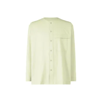 Homme Plissé Issey Miyake Shirts Men Mint Green