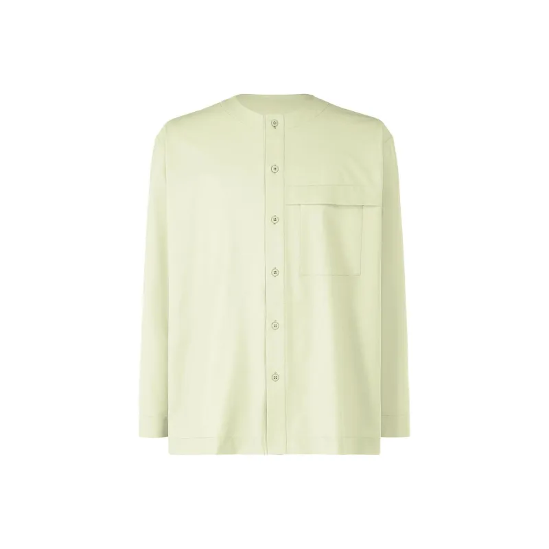 Homme Plissé Issey Miyake Shirts Men Mint Green-0