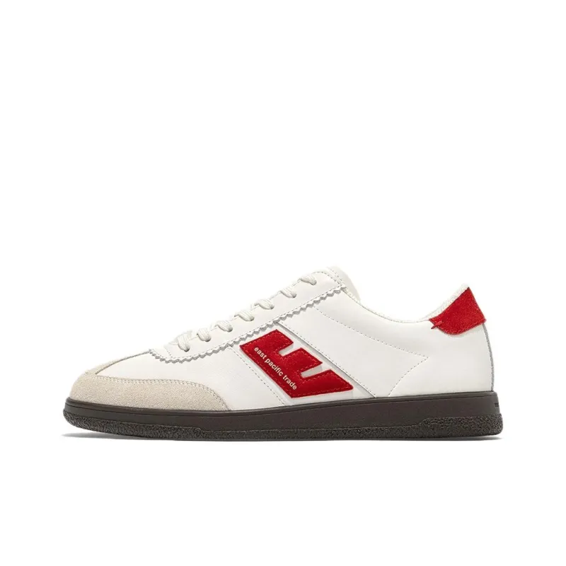 East Pacific Trade Santos Low Top Skateboard Shoes Women's White Beige Red-0